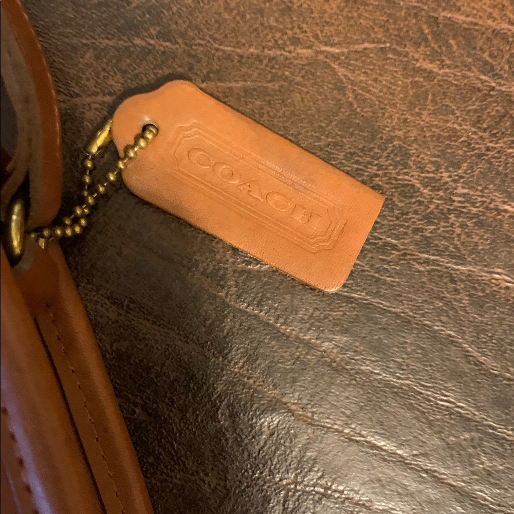 COACH Vintage British Tan Wendie 9031 leather bag - Picture 3 of 10